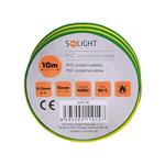 Izolační páska Solight AP01, 15mm x 0,13mm x 10m, žlutozelená