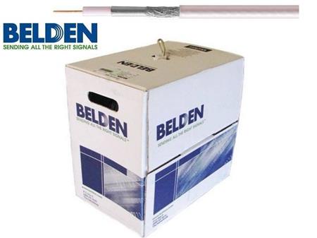 Koaxiální kabel Belden H125Al PVC- 7mm bílý, Pull-box 250m