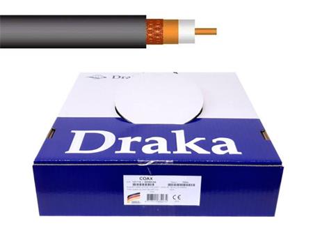 Koaxiální kabel Draka 1.13/4.8 F PE Cu, karton 100m