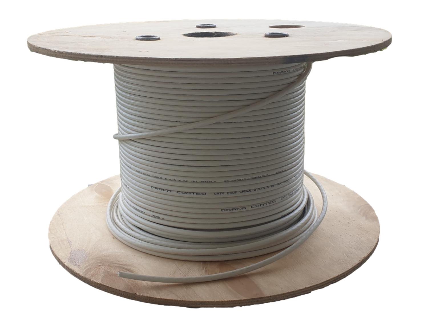 Koaxiální kabel Draka 11AD08S PVC, CU/AL, 5mm, návin 500m buben