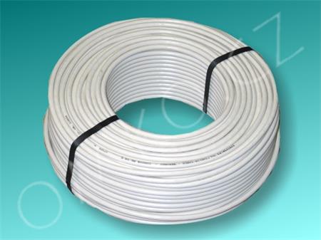 Koaxiální kabel RG58 Al 4,95mm (bílý), 50