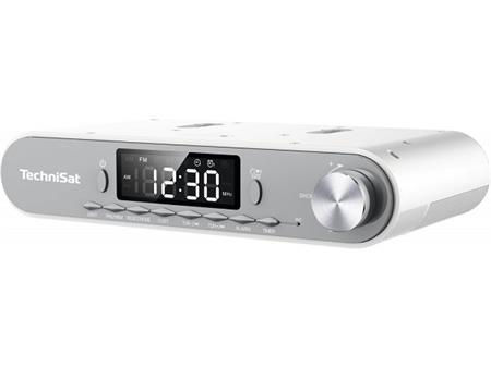 Kuchyňské rádio TechniSat Kitchenradio FM+Bluetooth, bílé, LED světlo, digi minutka