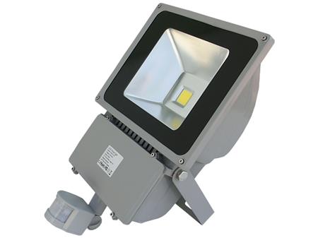 LED reflektor TechniLED TLR070P, 70W, 6300 lm, neutrální bílá, PIR čidlo