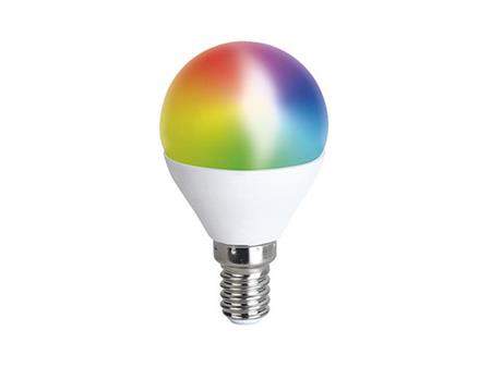 LED Smart žárovka Solight WZ432 miniglobe, 5W, E14, 400lm, RGB, WiFi