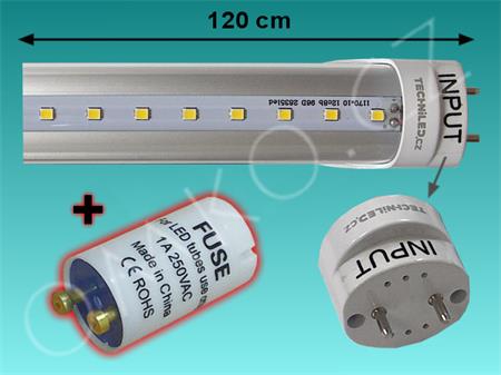 LED trubice TechniLED T8-120N20C-S4, 120 cm, 20W, T8, 4000K, čirá