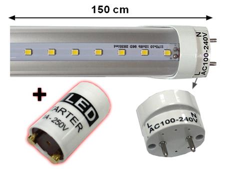 LED trubice TechniLED T8-150N24C-S42, 150 cm, 24W, T8, 4200K, čirá