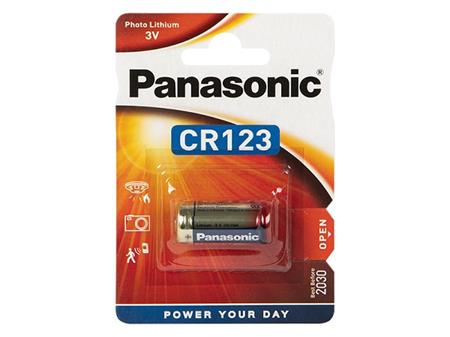 Lithiová baterie Panasonic CR123, 3V, pro fotoaparáty