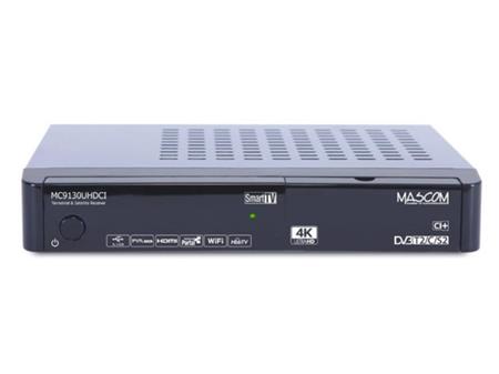 Mascom MC9130 4K UHD Combo, DVB-T2/S2/C, SMART, HbbTV, rozbaleno
