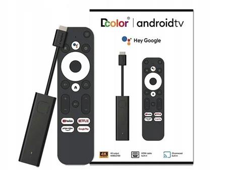 Multimediální centrum Dcolor GD1, Android TV 11, 4K HDR AV1, certif. Netflix 4K, 2+16 G