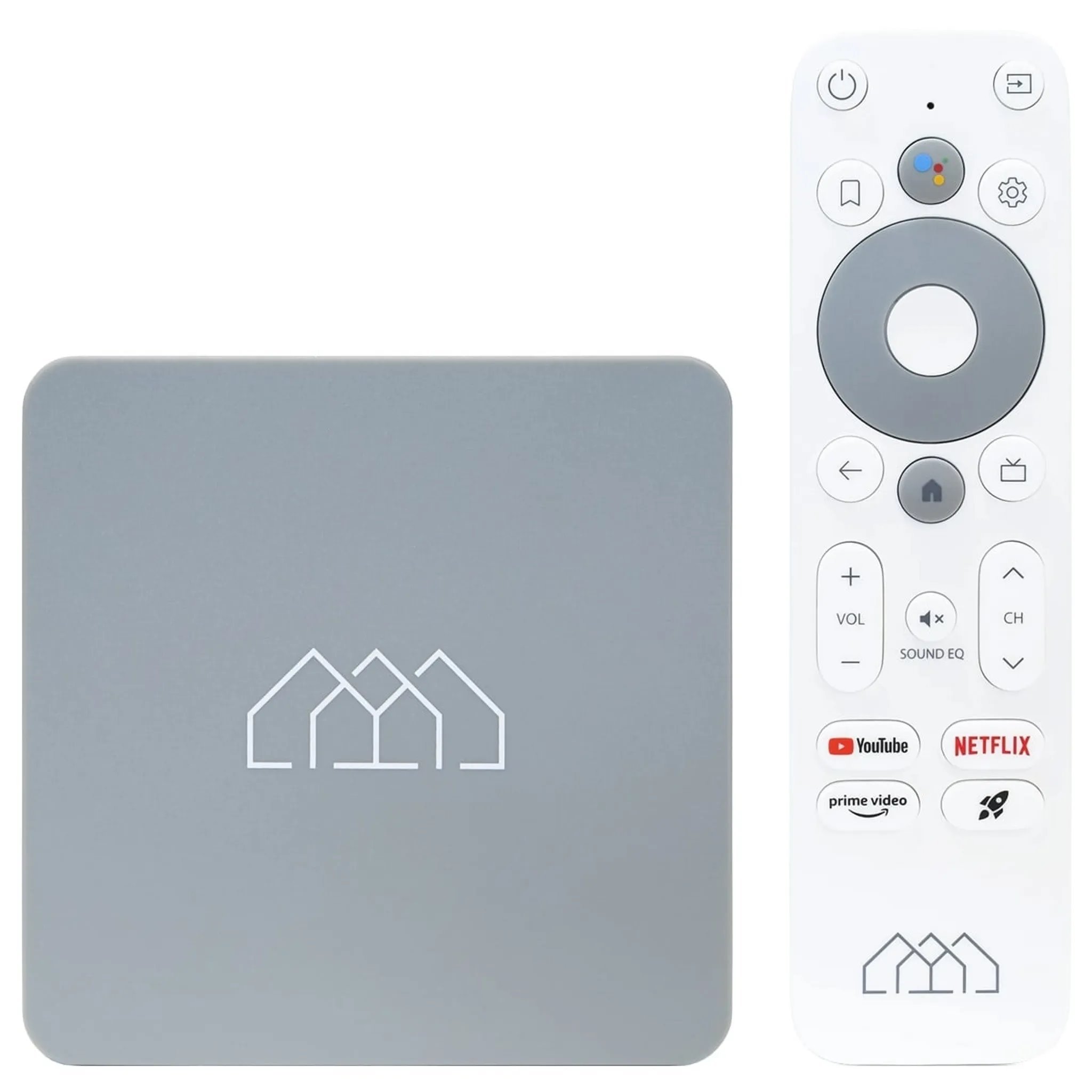 Multimediální centrum Homatics BOX HD, Android TV 11, set s tunerem DVB-T2/C, 1,5+32 GB