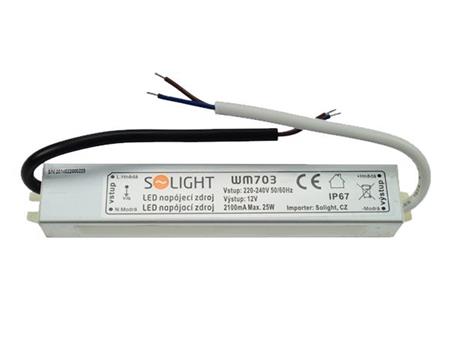 Napájecí zdroj Solight WM703, 12V/2100mA, 25W