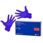 Nitrilové jednorázové rukavice, bez latexu, velikost L, modré