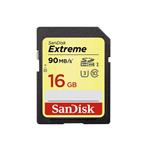 Paměťová karta SanDisk Extreme SDHC 16GB, UHS-I U3, 90 MB/s