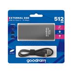 Pevný externí disk SSD Goodram 512 GB, USB 3.2, kabel USB-C