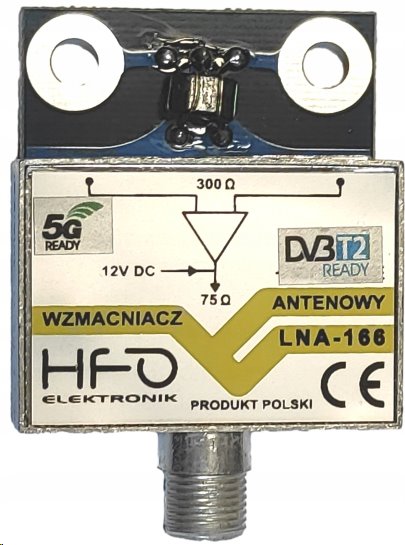 Předzesilovač anténní do krabičky 20dB (F), LNA-166, 5G LTE filtr