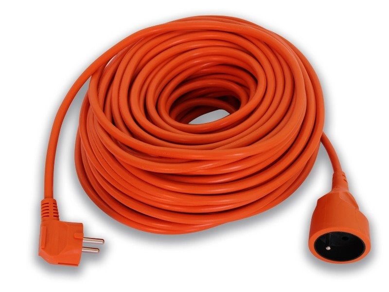 Prodlužovací kabel PR-160, 1 zásuvka, 20m, 3x1,5 mm oranžový
