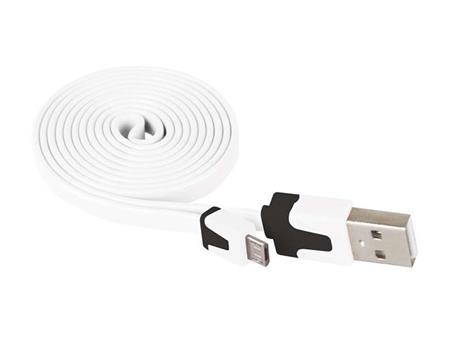 Propojovací USB kabel EMOS SM7001W, USB 2.0 na micro USB, 1m
