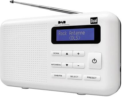 Rádio TechniSat TechniViola DiRa 1 DAB+/FM, přenosné, blílé