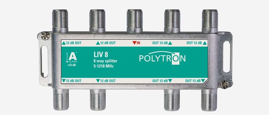 Rozbočovač Polytron 5-1218 MHz, 10-12 dB