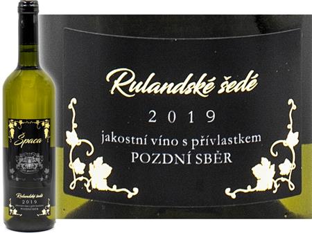 Rulandské šedé 2019, pozdní sběr, suché