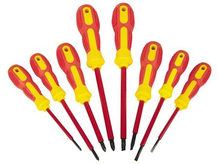 Sada šroubováků Omkotech, 4x křížový+4xplochý, izolovaný, ergonomický