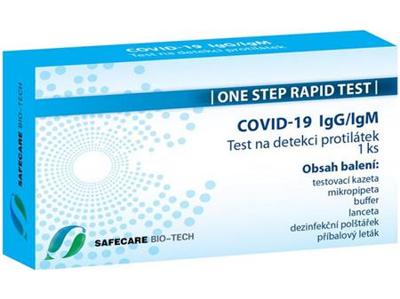Safecare Bio-Tech One Step Rapid Test Covid-19, test na protilátky, 1ks