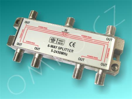 Satelitní rozbočovač 6x F - 14dB