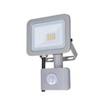 Solight LED reflektor Home se sensorem, 10W, 750lm, neutrální bílá 4000K, IP44, šedý