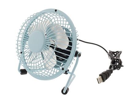 Stolní ventilátor HQ-FN04BU, USB, 10cm, modrý