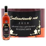 Svatovavřinecké rosé 2018, pozdní sběr, polosuché