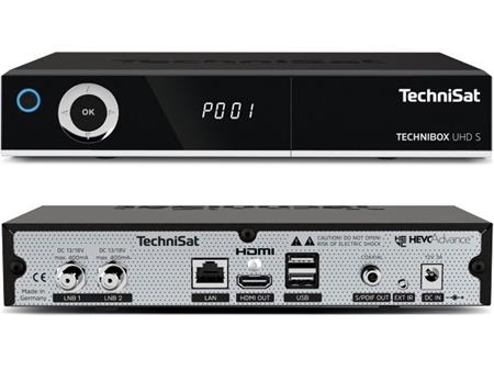 TechniSat TECHNIBOX UHD S, 4K Ultra HD, HbbTV, černá