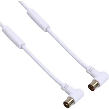 Technisat účastnický koaxiální kabel, IEC konektory, 3 m, úhlové konektory