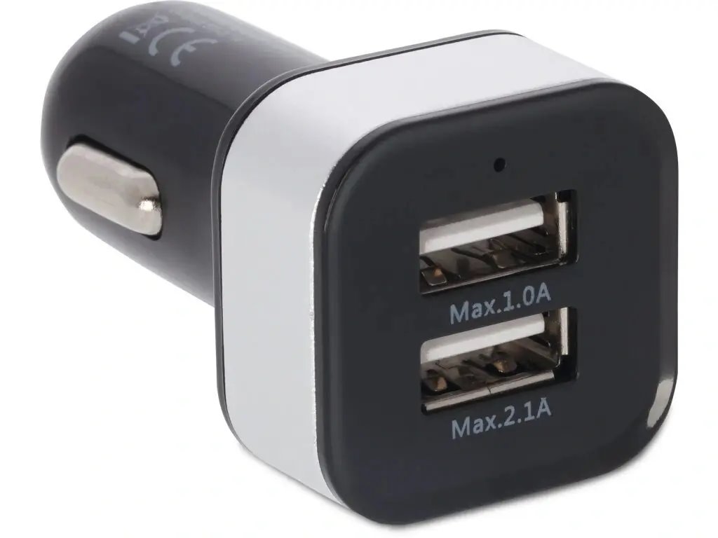 Technisat USB napájecí adaptér do auta, 2 x USB 2,1 A
