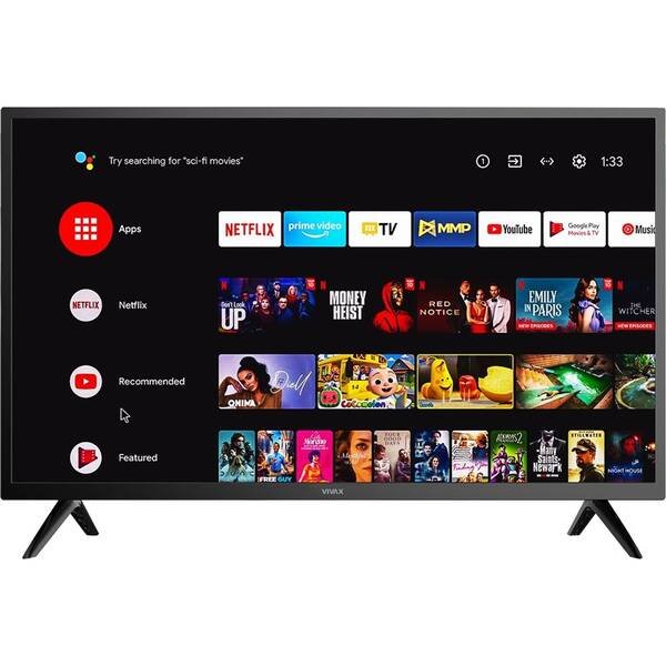 Televizor Vivax 32LE10K, Smart Google TV, Netflix, Oneplay, Skylink, 82 cm