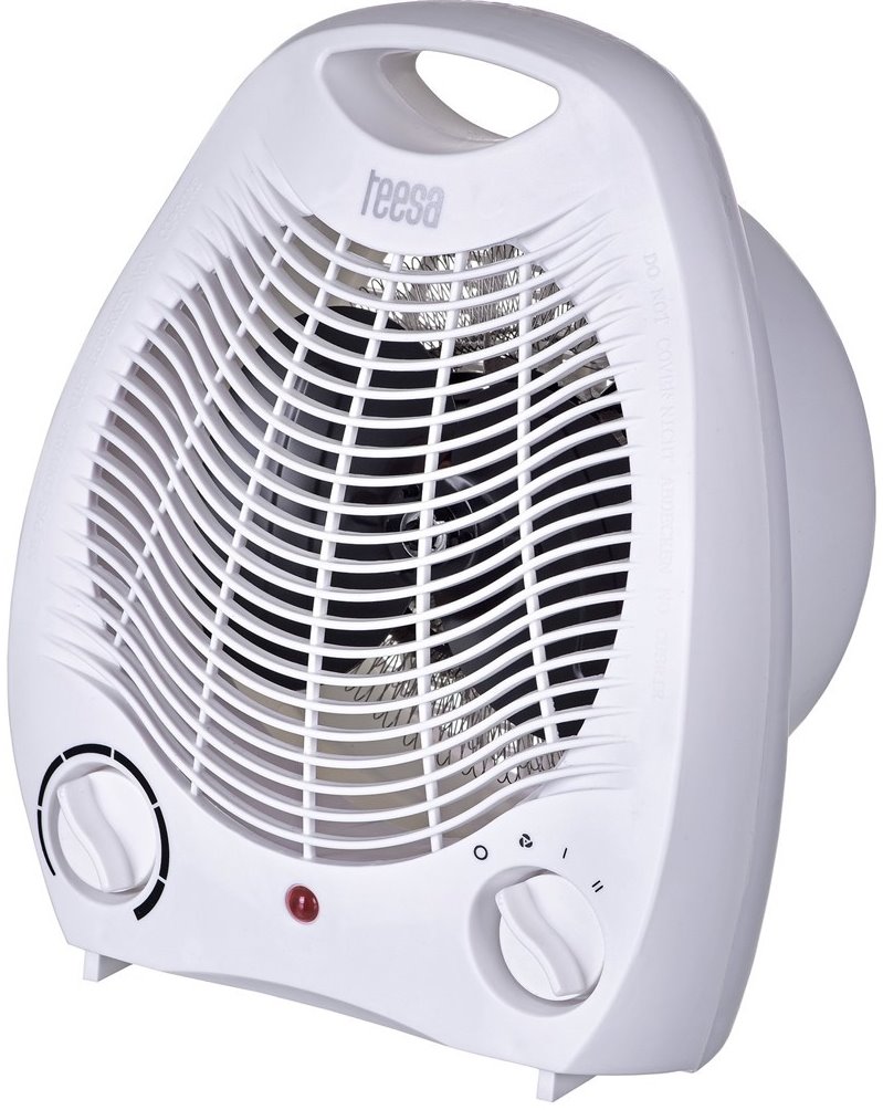 Teplovzdušný ventilátor TEESA TSA8025, 1000/2000W, bílý