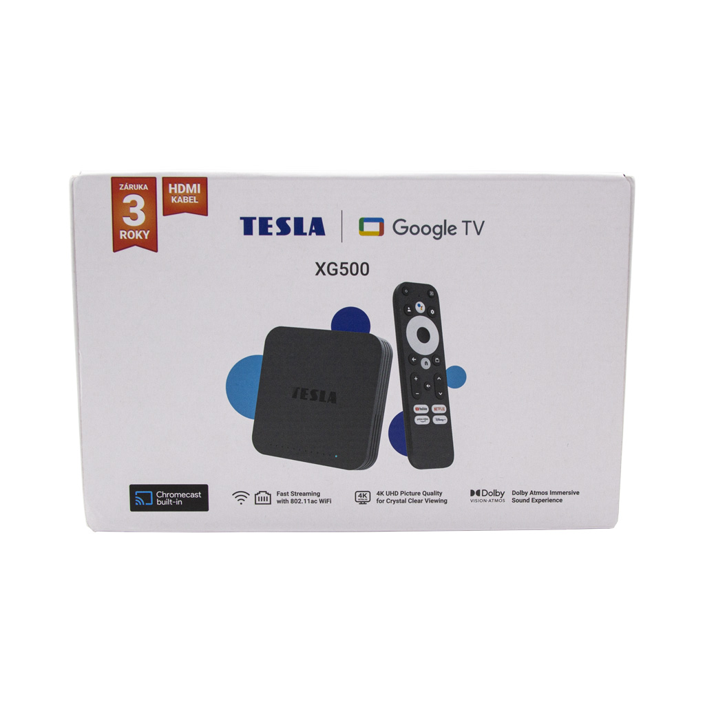 TESLA MediaBox XG500 Google TV - multimediální přehrávač