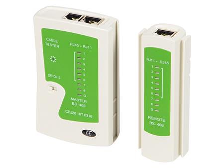 Tester UTP kabelů OmkoTech BS-468, RJ11+RJ45