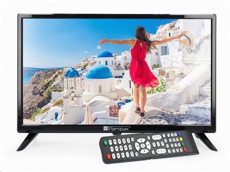 TV Opticum Travel, 24” LED, TUNER T/T2/C/S2, H.265, CI+, 12/24V