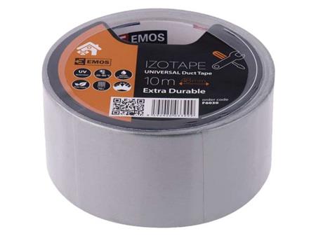 Univerzální lepící páska EMOS IZOTAPE, 10m, 48 x 0.21mm, extra odolná, stříbrná