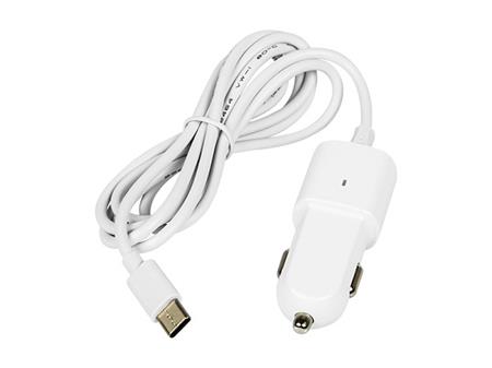 USB auto nabíječka BLOW 12-24V/2.1A, 1x USB-C, kabel 1m, bílá