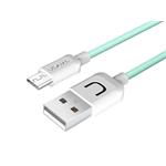 USB kabel USAMS pro Android, Micro USB, 100cm, zelený
