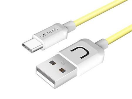 USB kabel USAMS pro Android, USB-C, 100cm, žlutý