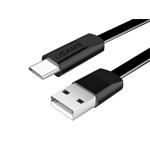 USB kabel USAMS pro Android, USB-C, 120cm, plochý, černý