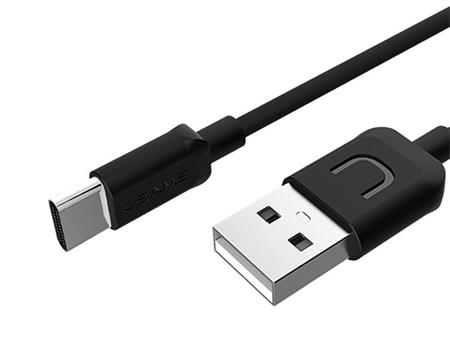 USB kabel USAMS pro Android, USB-C, 25cm, černý