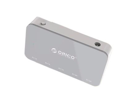USB nabíjecí stanice ORICO, 5x USB, šedobílá