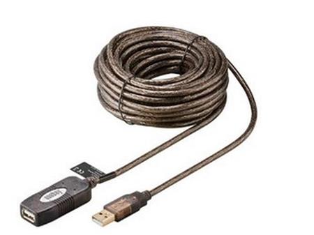 USB prodlužovací kabel aktivní 10m, USB 2.0, High speed