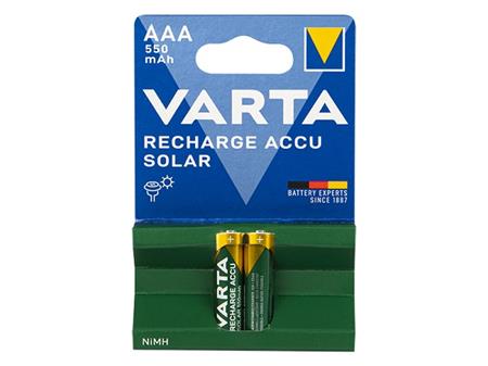 VARTA nabíjecí baterie Solar AAA 550 mAh, 2ks